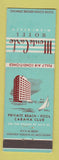 Matchbook Cover - Monte Carlo Hotel Miami Beach FL