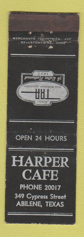 Matchbook Cover - Harper Cafe Abilene TX MERCHANTS