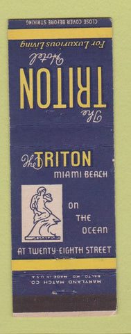 Matchbook Cover - Triton Hotel Miami Beach FL