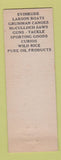 Matchbook Cover - Johnson's Motel oil gas Orr MN