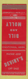 Matchbook Cover - Deviny's Off Sale Liquor bar? Owatonna MN
