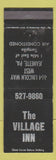 Matchbook Cover - The Village Inn Jeanette PA