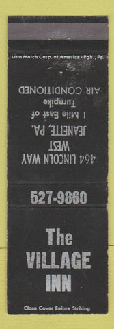Matchbook Cover - The Village Inn Jeanette PA