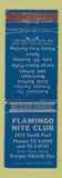 Matchbook Cover - Flamingo Nite Club Corpus Christi TX