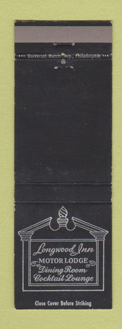 Matchbook Cover - Longwood Inn Motor Lodge Kennett Square PA