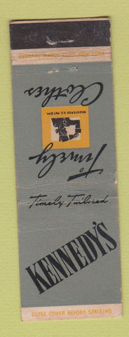 Matchbook Cover - Timely Men's Clothes Kennedy's Boston Brockton Lynn MA
