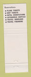 Matchbook Cover - Fugazy Travel Bureau Sheraton Eastland Motor Hotel Portland ME