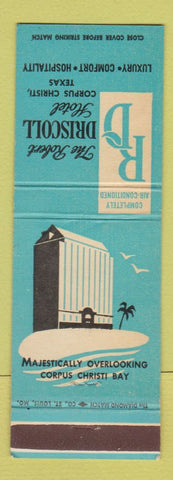 Matchbook Cover - Robert Driscoll Hotel Corpus Christi TX