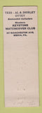 Matchbook Cover - Ottey Print Shop Media PA pinup