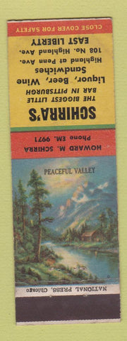 Matchbook Cover - Schirra's Restaurant East Liberty Pittsburgh PA