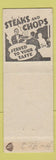 Matchbook Cover - Wayne's Grill New Castle IN hillbilly