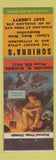 Matchbook Cover - Schirra's Restaurant East Liberty Pittsburgh PA