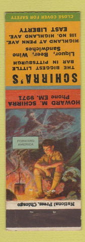 Matchbook Cover - Schirra's Restaurant East Liberty Pittsburgh PA