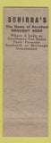 Matchbook Cover - Schirra's Restaurant East Liberty Pittsburgh PA