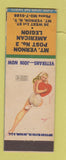 Matchbook Cover - Mount Vernon American Legion NY pinup