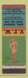 Matchbook Cover - VFW Emil Hubsch Post Mount Vernon NY pinup