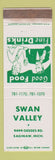 Matchbook Cover - Swan Valley Restaurant Saginaw MI WEAR
