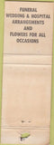 Matchbook Cover - Nelson's Flowers Loves Park IL WORN