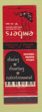 Matchbook Cover - Embers Restaurant Portland OR