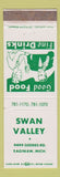 Matchbook Cover - Swan Valley Restaurant Saginaw MI WEAR