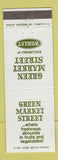 Matchbook Cover - Green Market Street Wrigley Grocery