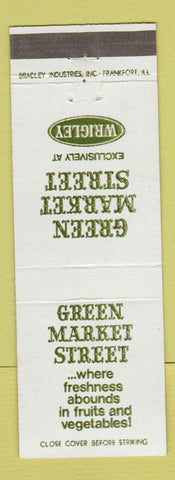 Matchbook Cover - Green Market Street Wrigley Grocery