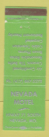 Matchbook Cover - Nevada Motel Nevada MO