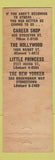Matchbook Cover - Beauty Mart Salon San Francisco CA