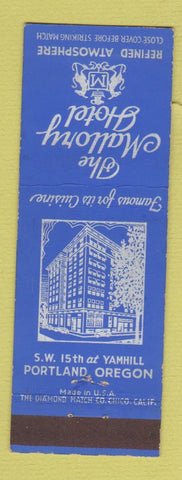 Matchbook Cover - Mallory Hotel Portland OR