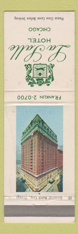 Matchbook Cover - La Salle Hotel Chicago IL