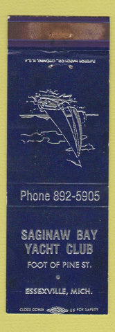 Matchbook Cover - Saginaw Bay Yacht Club Essexville MI
