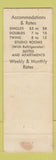 Matchbook Cover - Franciscan Hotel San Francisco CA
