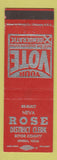Matchbook Cover - Neva Rose District Clerk Election Ector County Odessa TX