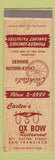 Matchbook Cover - Casten's Ox Bow Restaurant San Francisco CA