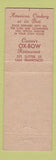 Matchbook Cover - Casten's Ox Bow Restaurant San Francisco CA