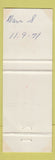 Matchbook Cover - Shell oil gas Forward Tire Center Standish MI