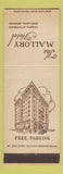 Matchbook Cover - Mallory Hotel Portland OR