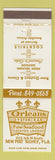 Matchbook Cover - Orleans Oyster Bar New Port Richey FL