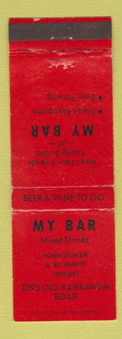Matchbook Cover - My Bar Bay City MI