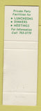 Matchbook Cover - Hall's Chestnut Farm Restaurant Kansas City MO WORN