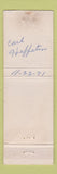 Matchbook Cover - 1962 Ford Trucks Auten Motors Cass City MI WEAR
