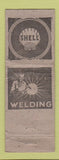 Matchbook Cover - Wes Andrick Auto Repair Bay City MI pinup Shell oil gas WORN
