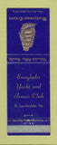 Matchbook Cover - Windjammer Cruises Everglades Yacht Tennis Fort Lauderdale FL