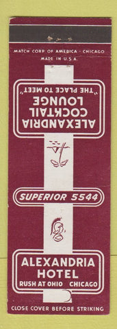 Matchbook Cover - Alexandria Hotel Chicago IL