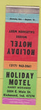 Matchbook Cover - Holiday Motel Richmond IN WEAR