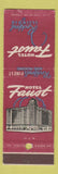 Matchbook Cover - Hotel Faust Rockford IL