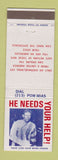 Matchbook Cover - POW MIA Military