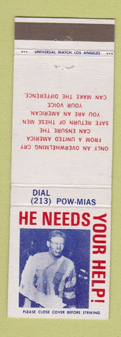 Matchbook Cover - POW MIA Military