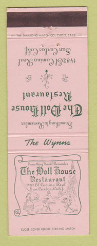 Matchbook Cover - Doll House Restaurant San Carlos CA