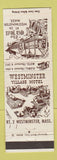 Matchbook Cover - Old Mill Westminster MA Village Motel